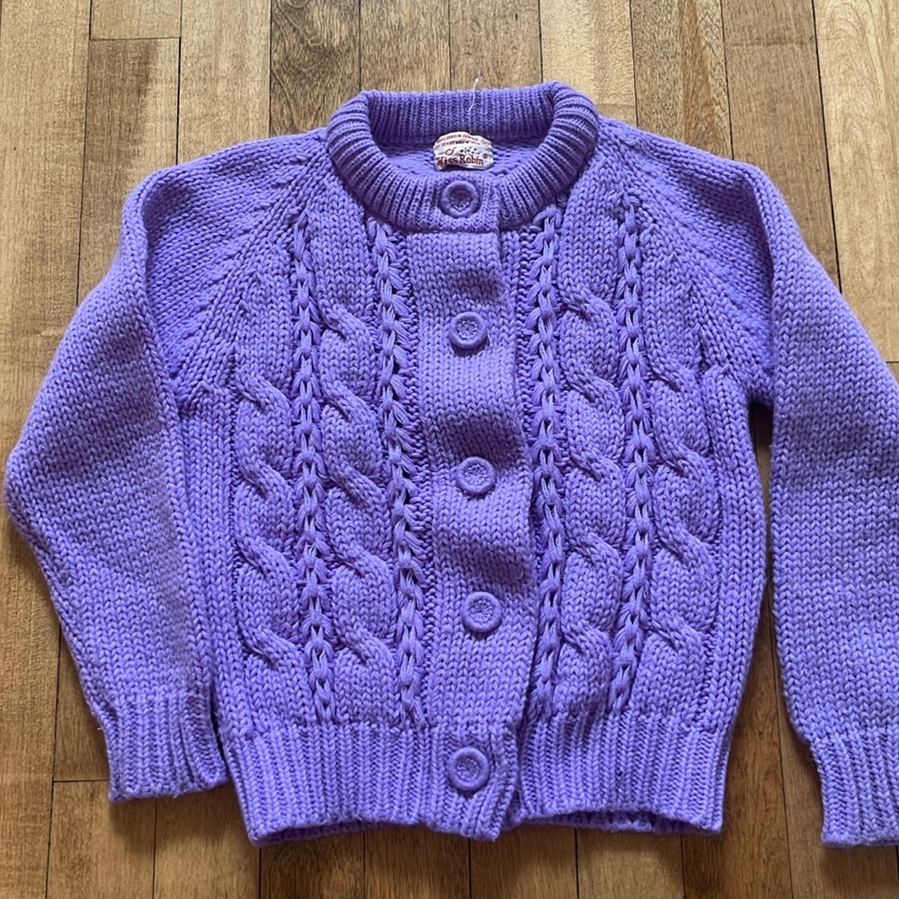 Vintage Lavandar Cardigan